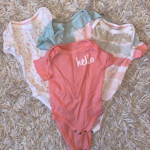 Cloud Island 0-3 Month Onesies